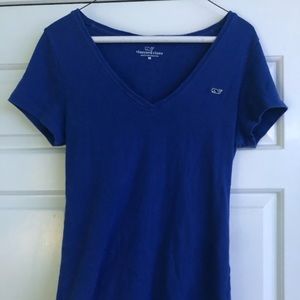royal blue vineyard vines shirt